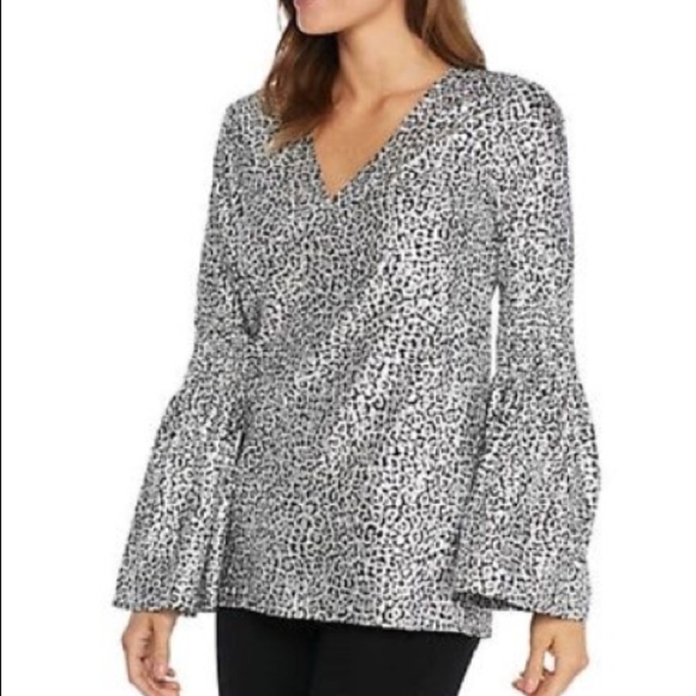 Michael Kors snow leopard blouse - Picture 1 of 8